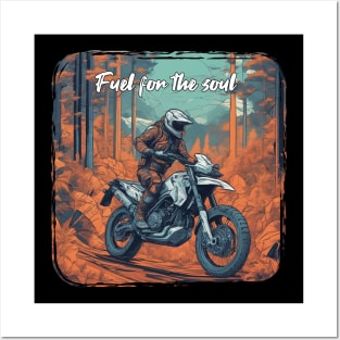 Fuel for the soul motorcycle Posters and Art